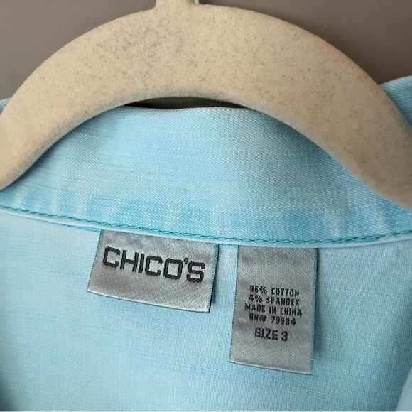 Chico’s Women’s Denim Jacket, Size 3 - Picture 2 of 5